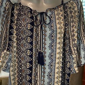 Est.1946 off the shoulder boho top